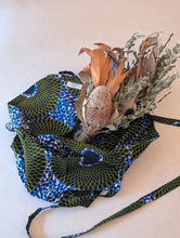 画像をギャラリービューアに読み込む, New!! Botanical Flower bag (blue×khaki)