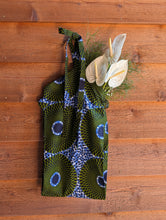 画像をギャラリービューアに読み込む, New!! Botanical Flower bag (blue×khaki)