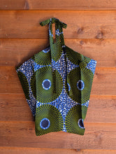 画像をギャラリービューアに読み込む, New!! Botanical Flower bag (blue×khaki)