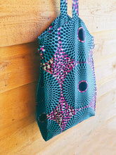 将图片加载到图库查看器,BOTANICAL FLOWER  BAG(水色×紫)