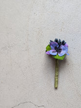 画像をギャラリービューアに読み込む, パンジーと実のコサージュ
