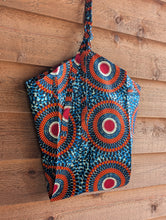 画像をギャラリービューアに読み込む, New!! Botanical Flower bag (blue×orange)
