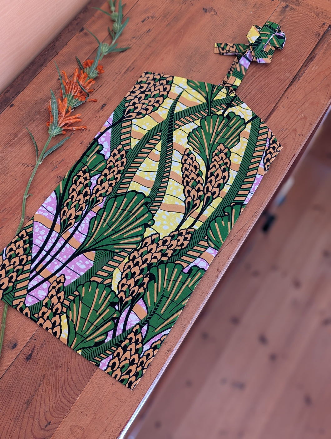 New!! Botanical Flower bag (pink×green)