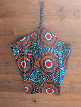 画像をギャラリービューアに読み込む, New!! Botanical Flower bag (blue×orange)
